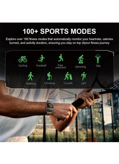 BLACK SHARK Black Shark GT3 Smart Watch for Men,1.96" Smartwatch Bluetooth Call,SpO2 Heart Rate Monitor,100+ Sport Modes and GPS,IP68 Waterproof Fitness Tracker,10-Day,Activity Tracker for Android iOS,Black  - Image 3