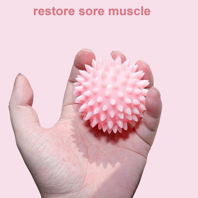 RHYNOFIT Massage Ball with Soft Spike, Gentle Muscle Recovery Tool for Neck, Back and Feet, Myofascial Release for Office Workers and Seniors - Image 4