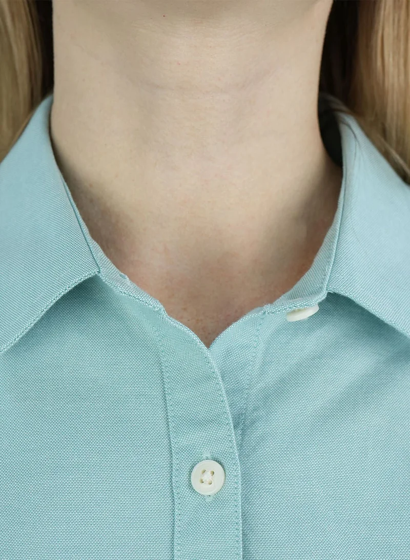 GIORDANO  Women's Cotton Oxford Slim fit Shirt with Lion Embroidery for Women | Best Price UAE