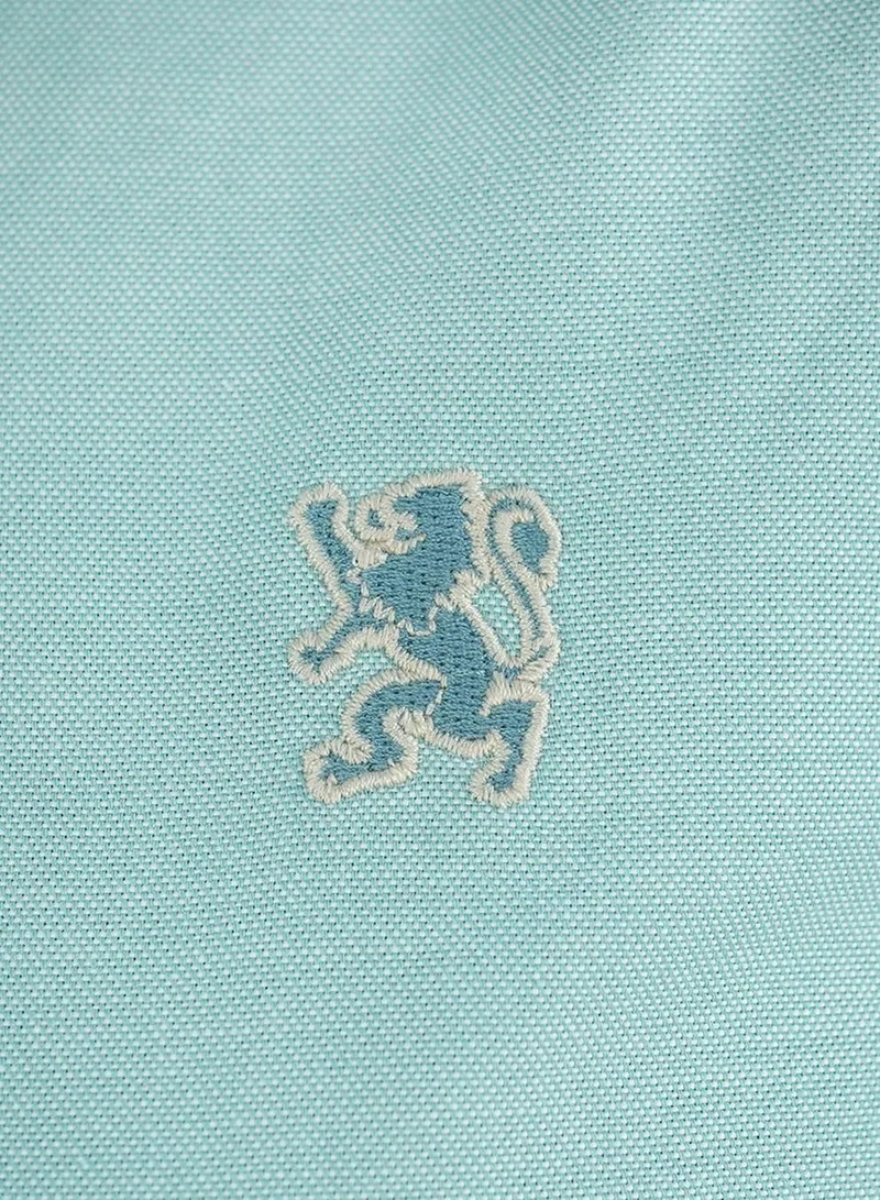 GIORDANO  Women's Cotton Oxford Slim fit Shirt with Lion Embroidery for Women | Best Price UAE