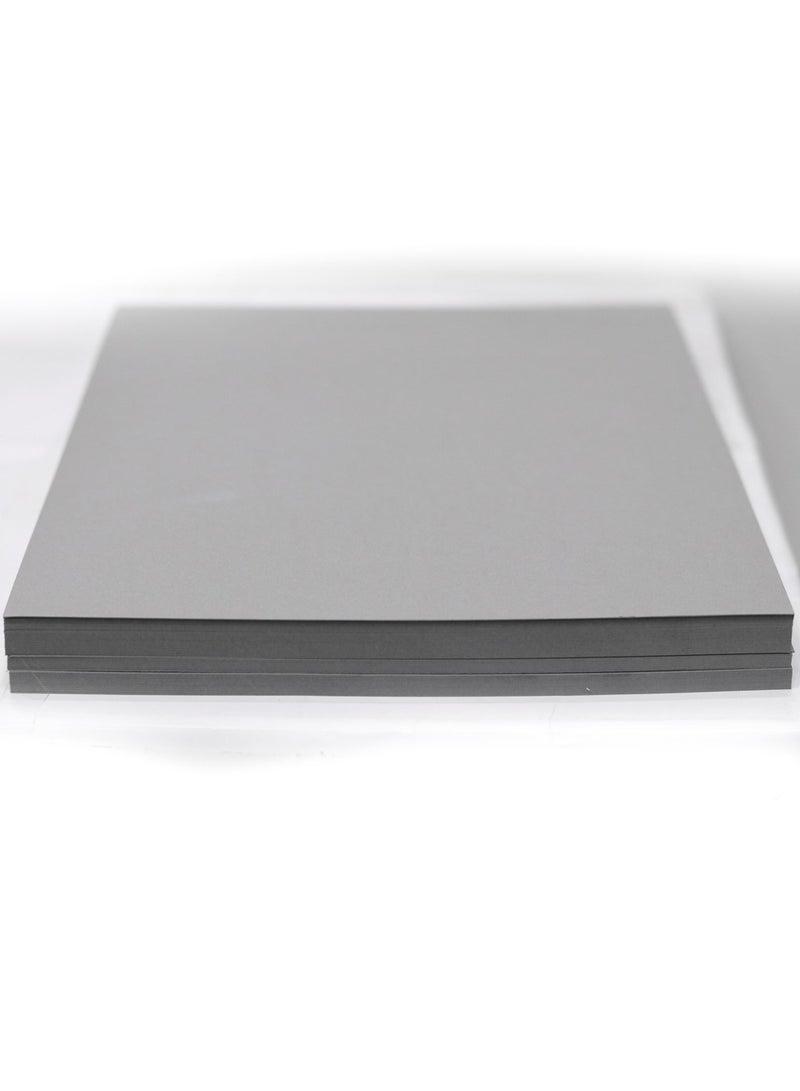 firstnock Color Card Paper Gray, A5 - 20 Sheets - 250GSM Thick Colored Card Stock - Premium Craft Paper for DIY, Invitations, Arts & Crafts and Printing - Image 2