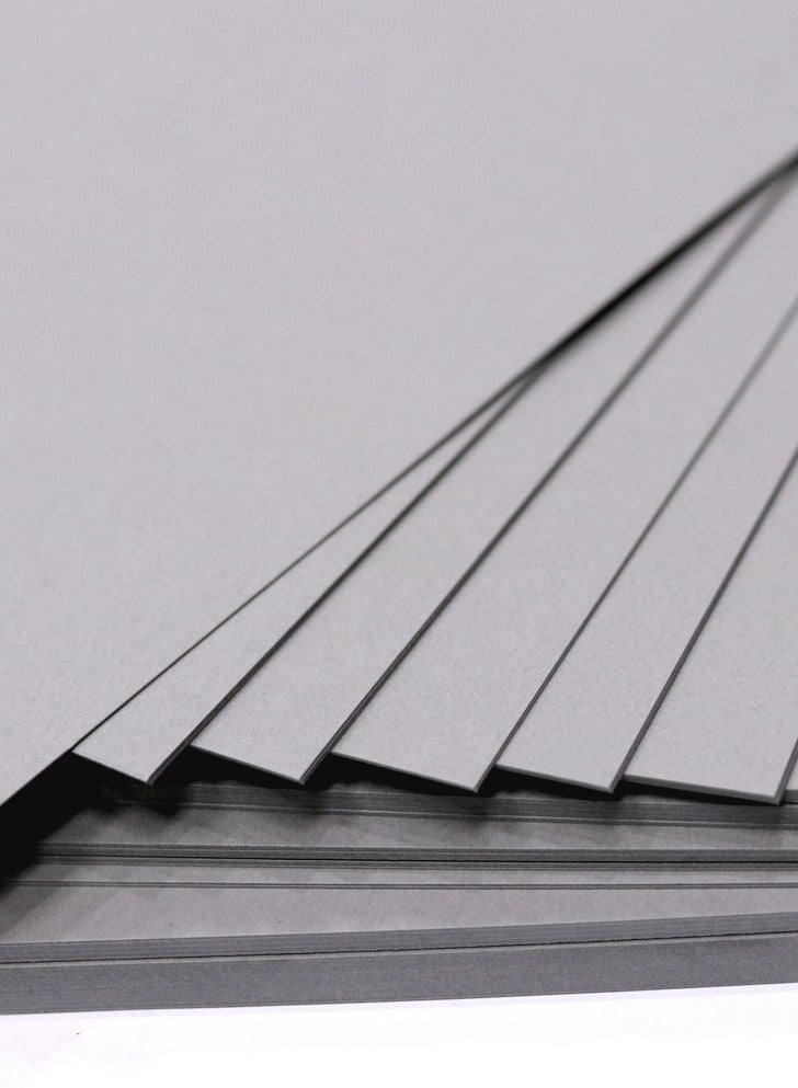 firstnock Color Card Paper Gray, A5 - 20 Sheets - 250GSM Thick Colored Card Stock - Premium Craft Paper for DIY, Invitations, Arts & Crafts and Printing - Image 3