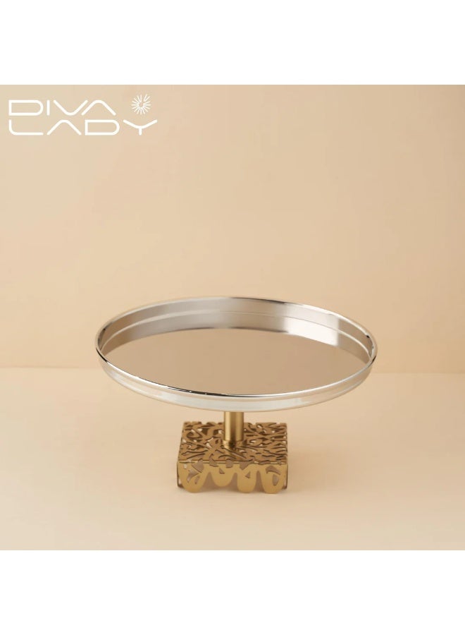 DIVA LADY Royal serving stand with decorative base – luxurious size 26 x 13 x 10 cm - Image 1
