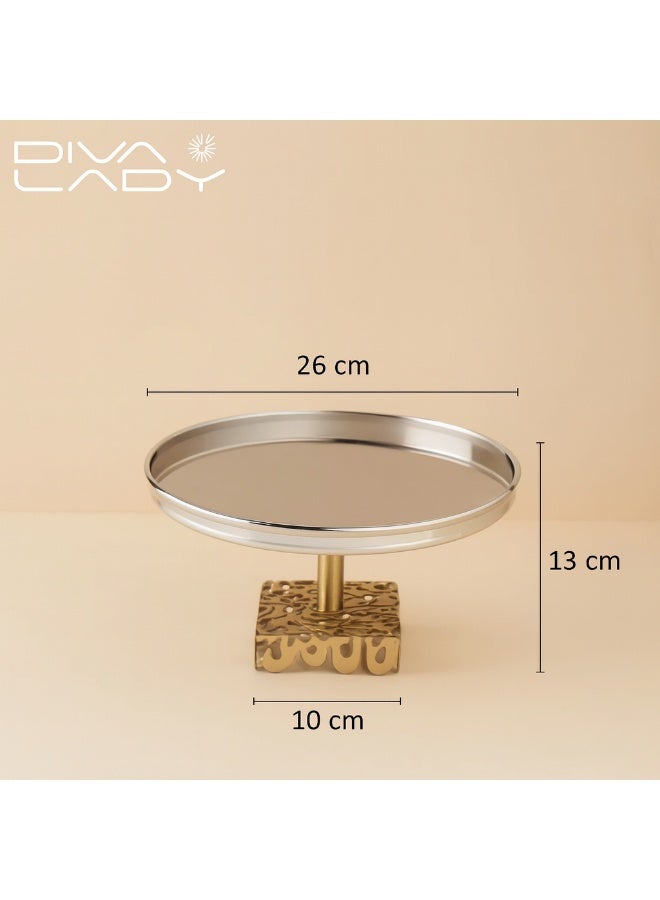 DIVA LADY Royal serving stand with decorative base – luxurious size 26 x 13 x 10 cm - Image 2