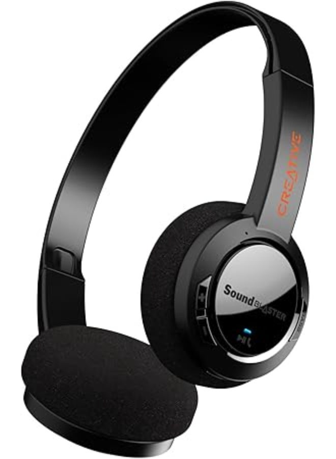 Creative Sound Blaster JAM V2 On-Ear Lightweight Bluetooth 5.0 Wireless Headphones with USB-C, aptX Low Latency, aptX HD, Multipoint Connectivity, Voice Detection and Noise Reduction, 22 Hours Battery Life - Image 1
