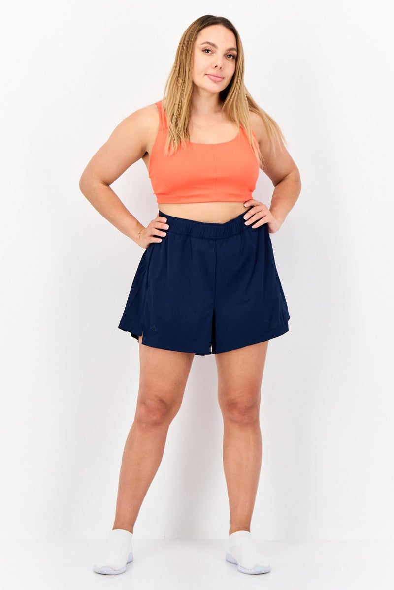 Adidas Women Sportswear Fit Outdoor Shorts, Navy  - Image 4