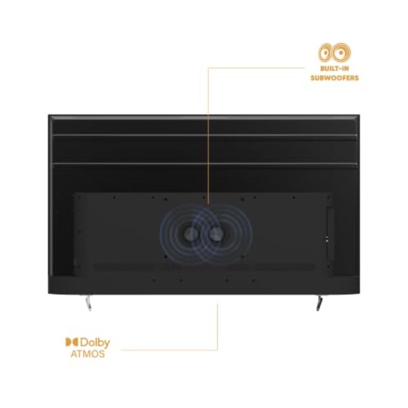75" Google TV, QD-MiniLED, 4K UHD, 120Hz Game Booster Mode +VRR, Quad-Core Processor, Dolby Vision and Dolby ATMOS, Built-in Chromecast, AiPQ, 20W Subwoofer, Bluetooth 5.1, 2.4/5GHz WiFi, Frameless - Image 3