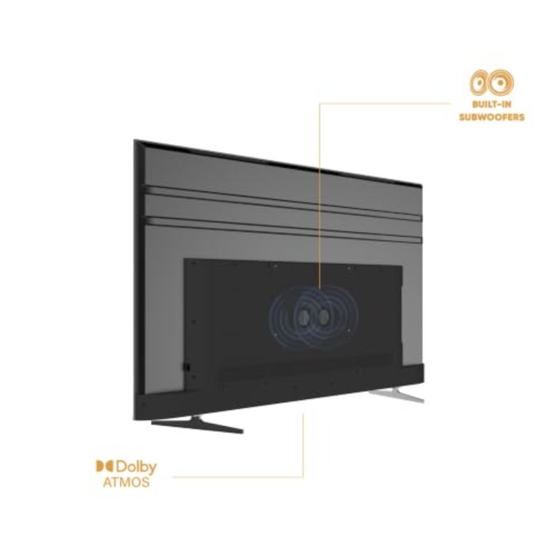75" Google TV, QD-MiniLED, 4K UHD, 120Hz Game Booster Mode +VRR, Quad-Core Processor, Dolby Vision and Dolby ATMOS, Built-in Chromecast, AiPQ, 20W Subwoofer, Bluetooth 5.1, 2.4/5GHz WiFi, Frameless - Image 2