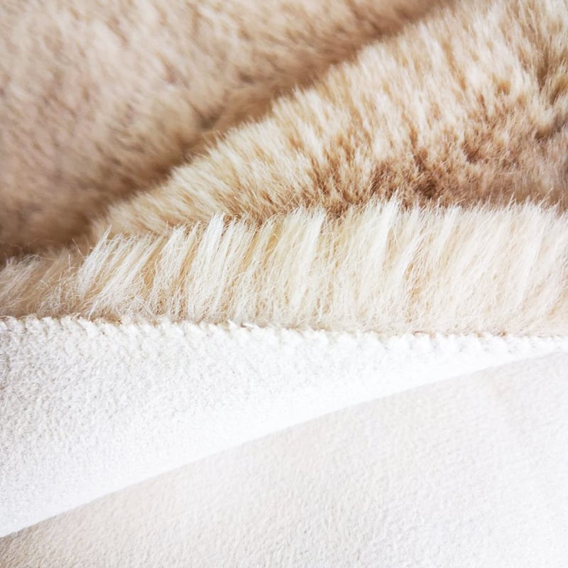 Ghouse Soft Faux Sheepskin Fur Rug 2x4 Light Brown Beige Fluffy Bedside Rugs Plush Rug Shag Nursery Carpet Area Rugs for Living Room Bedroom Playing Room Decor - Image 5
