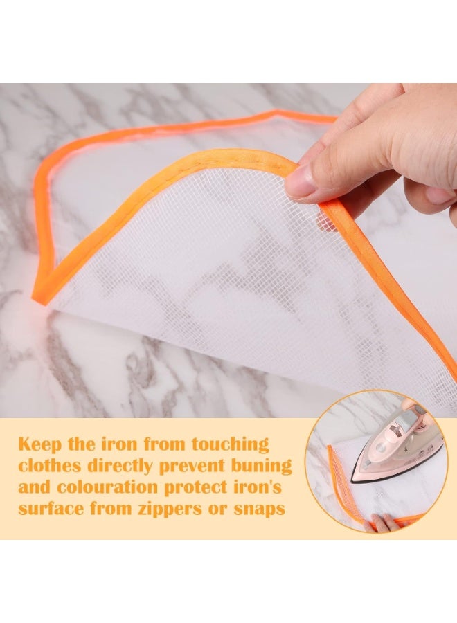 هابي هوم أغطية حماية للكي – 2 قطع من قماش شبكي مقاوم للحرارة للحماية من الحروق والتلف أثناء الكي – قماش واقي للملابس للكي بالبخار أو الحديد الساخن – 60×40 سم لكل قطعة – مناسب لجميع أنواع الأقمشة - Image 3