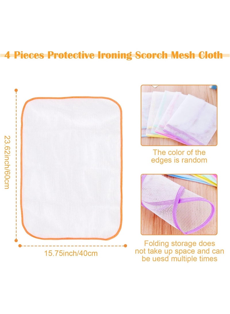 هابي هوم أغطية حماية للكي – 2 قطع من قماش شبكي مقاوم للحرارة للحماية من الحروق والتلف أثناء الكي – قماش واقي للملابس للكي بالبخار أو الحديد الساخن – 60×40 سم لكل قطعة – مناسب لجميع أنواع الأقمشة - Image 2