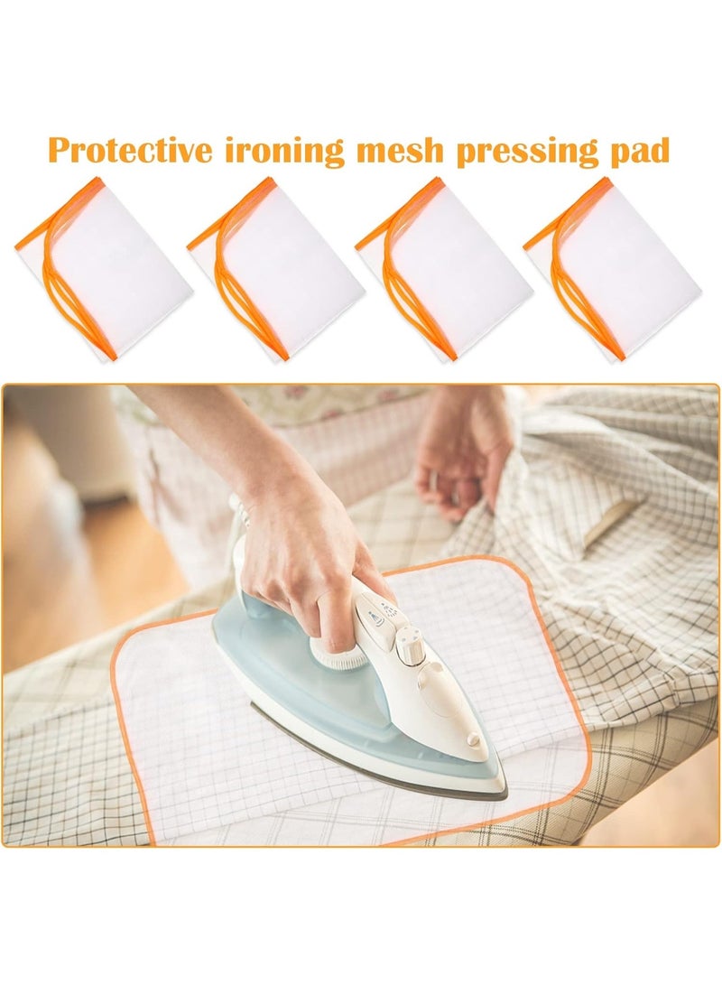 هابي هوم أغطية حماية للكي – 2 قطع من قماش شبكي مقاوم للحرارة للحماية من الحروق والتلف أثناء الكي – قماش واقي للملابس للكي بالبخار أو الحديد الساخن – 60×40 سم لكل قطعة – مناسب لجميع أنواع الأقمشة - Image 4