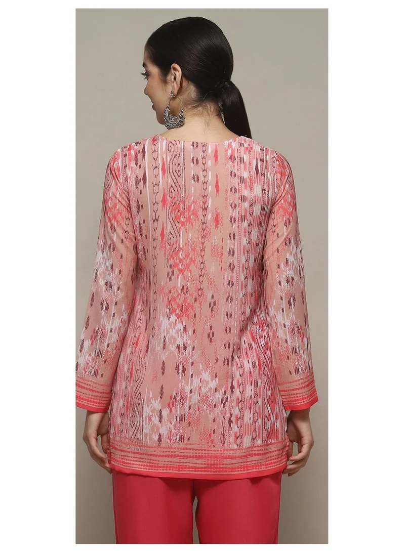 Biba  Pink Polyester Straight Kurti for Women | Best Price UAE