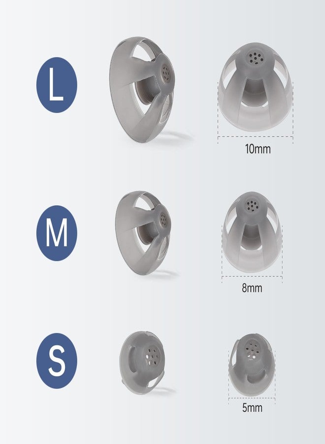 FIMXSD 20pcs GN Resound Hearing Aid Domes Open, Comfortable Silicone Design, Noise Reduction, Enhanced Acoustics, Breathable & Easy to Clean (M 8mm) - Image 2