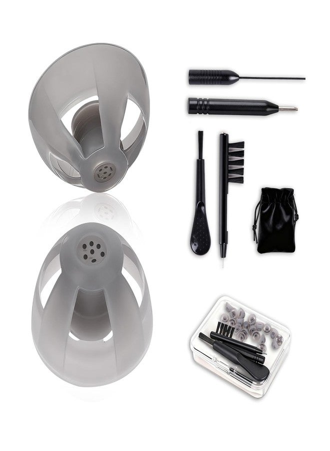 FIMXSD 20pcs GN Resound Hearing Aid Domes Open, Comfortable Silicone Design, Noise Reduction, Enhanced Acoustics, Breathable & Easy to Clean (M 8mm) - Image 1
