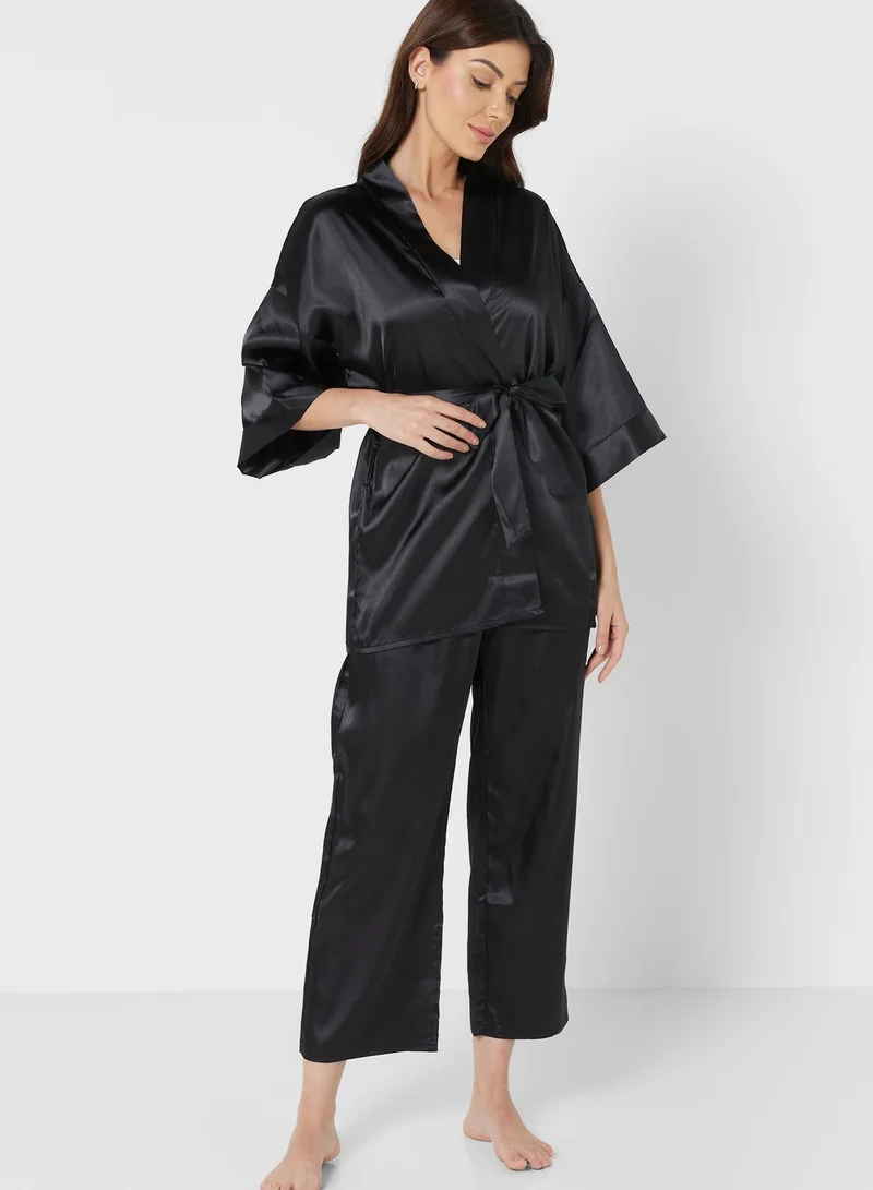 ELLA Satin Pyjama Pant Set