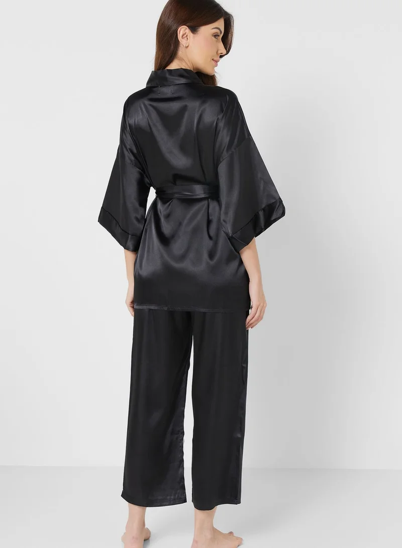 ELLA Satin Pyjama Pant Set