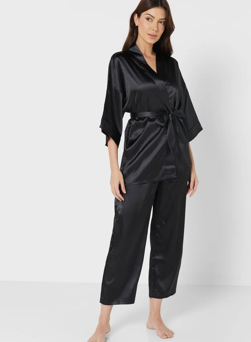 ELLA Satin Pyjama Pant Set