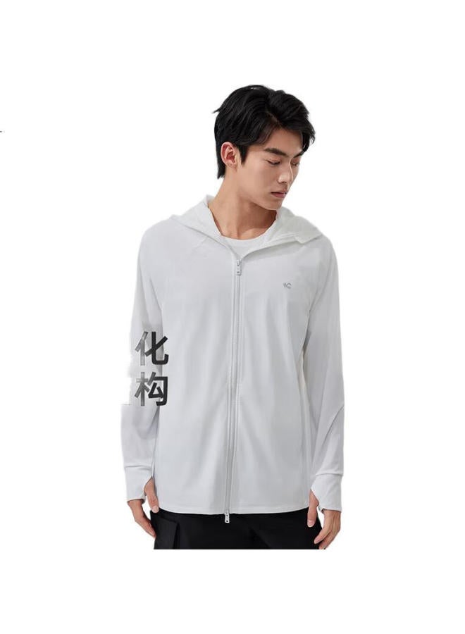 Vvc Men'S Summer Ice Silk Sun Protection Clothing Uv Protection Outdoor Breathable Lightweight Sunscreen Jacket Snow Mountain White M - Image 2