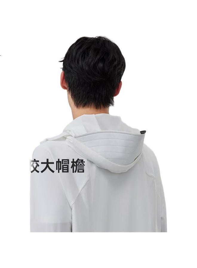 Vvc Men'S Summer Ice Silk Sun Protection Clothing Uv Protection Outdoor Breathable Lightweight Sunscreen Jacket Snow Mountain White M - Image 1