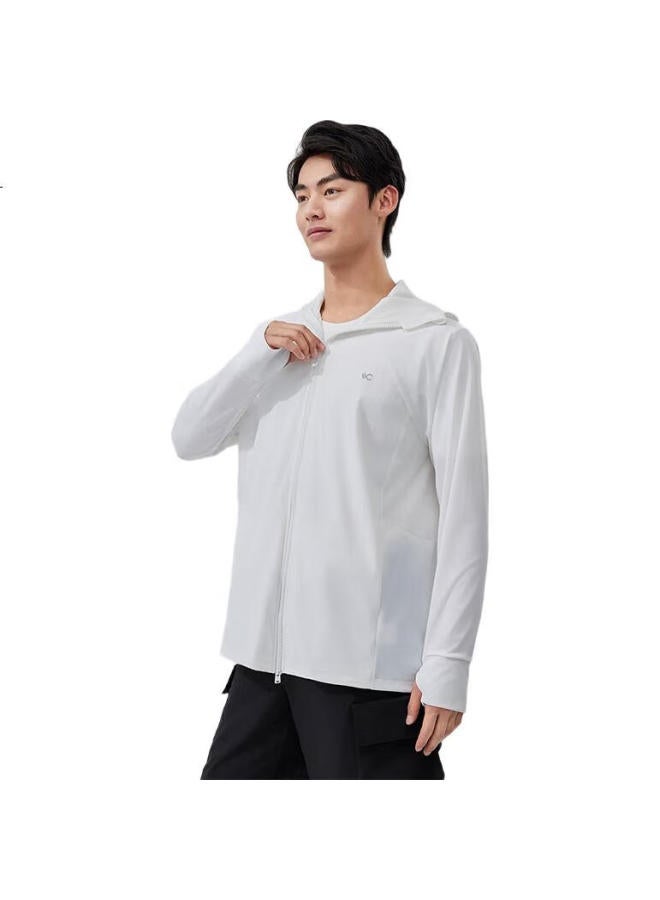 Vvc Men'S Summer Ice Silk Sun Protection Clothing Uv Protection Outdoor Breathable Lightweight Sunscreen Jacket Snow Mountain White M - Image 3