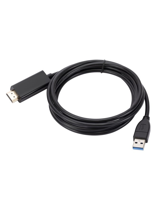 Drive-free USB3.0 TO HDMI Adapter USB TO HDMI Converter Android Mac OS With Screen Cable Extension-Color:USB To HDMI Female (large Shell) - Image 3