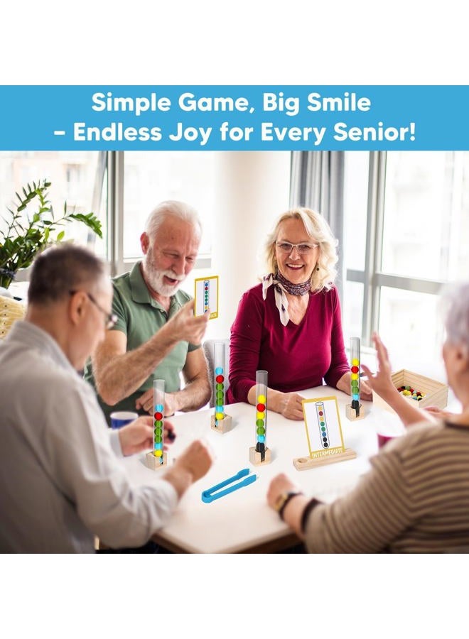 DREAMORIE Color Sorting Dementia Activities for Seniors, Easy Brain Games for Dementia Patients, Alzheimers Products for Elderly, Memory Matching Games for Adults W/Life Interview Kit, Seniors Gifts - Image 2