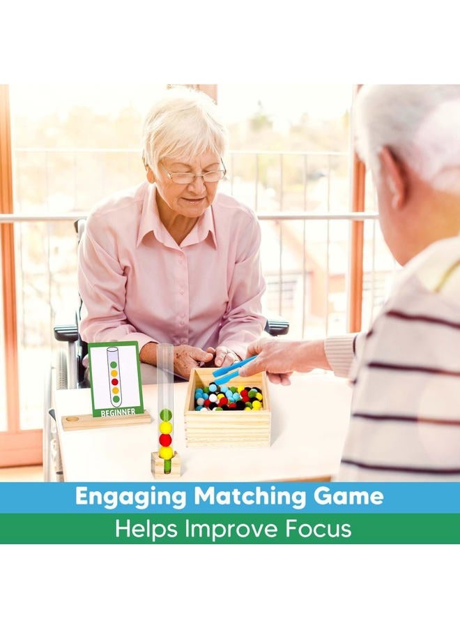 DREAMORIE Color Sorting Dementia Activities for Seniors, Easy Brain Games for Dementia Patients, Alzheimers Products for Elderly, Memory Matching Games for Adults W/Life Interview Kit, Seniors Gifts - Image 5