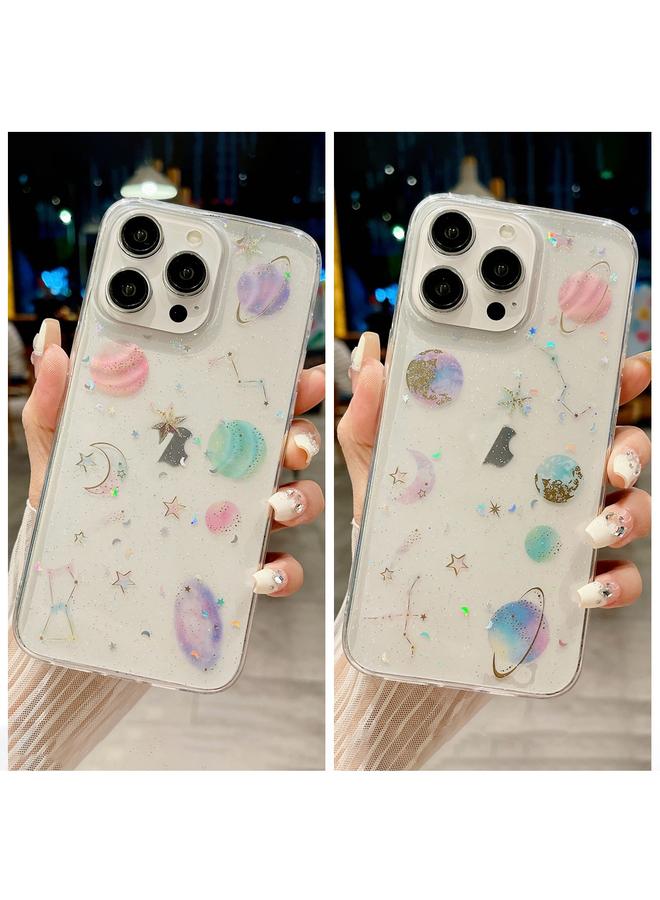 اس-توب جراب هاتف iPhone 13 Pro مصنوع من مادة TPU إيبوكسي لامعة من Cosmic Star - Image 2