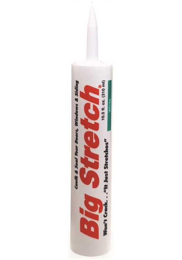 Sashco Big Stretch Caulk - 10.5 oz White High Performance Elastic Sealant - Image 2