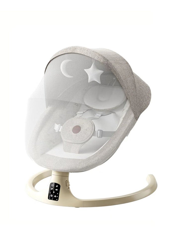 POPYPAPA 3 in 1 Electric Baby Swing, Smart Baby Rocker & Bouncer with App & Remote Control, 5 Speeds, 180° Recline, Bluetooth Music, Motion Sensor, Extra-Wide Seat for Newborns - Image 1
