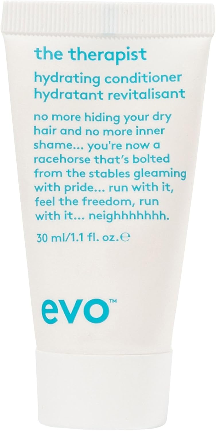 evo The Therapist Hydrating Conditioner Hydrates Strengthen and Softens Whilst Improving Shine Protects Colour Treated Dry Hair Helps to Detangle