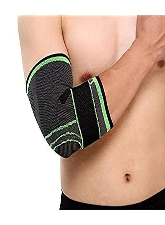 GymWar Elbow Brace Band Support Cap Compression Sleeve with Adjustable Strap(Free Size) - 1 PC - Image 4