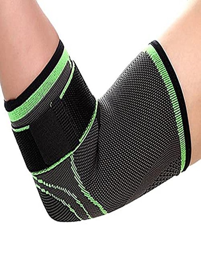 GymWar Elbow Brace Band Support Cap Compression Sleeve with Adjustable Strap(Free Size) - 1 PC - Image 2