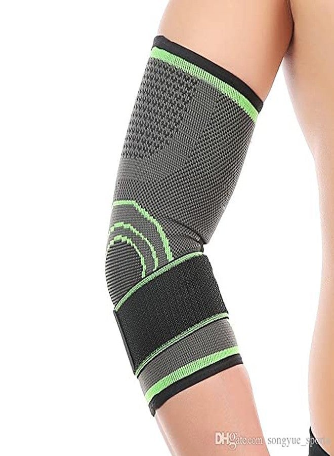 GymWar Elbow Brace Band Support Cap Compression Sleeve with Adjustable Strap(Free Size) - 1 PC - Image 3