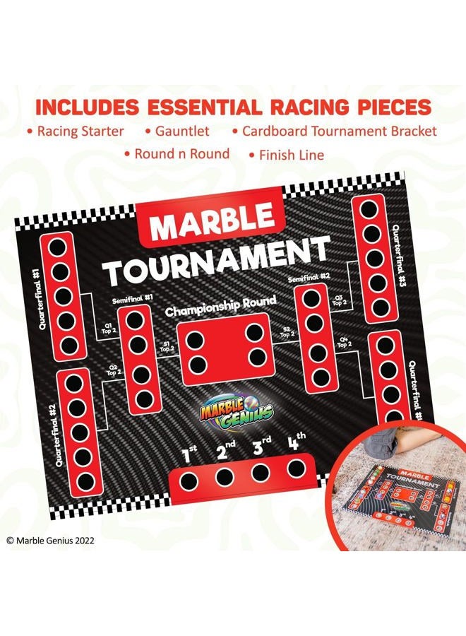 Marble Genius Run Racing Set: 200-Piece Set Toys For Kids, Marbles Maze Tower Building Blocks, Race Track Rolling Game, Educational Learning Stem Toy Gift, - Image 5