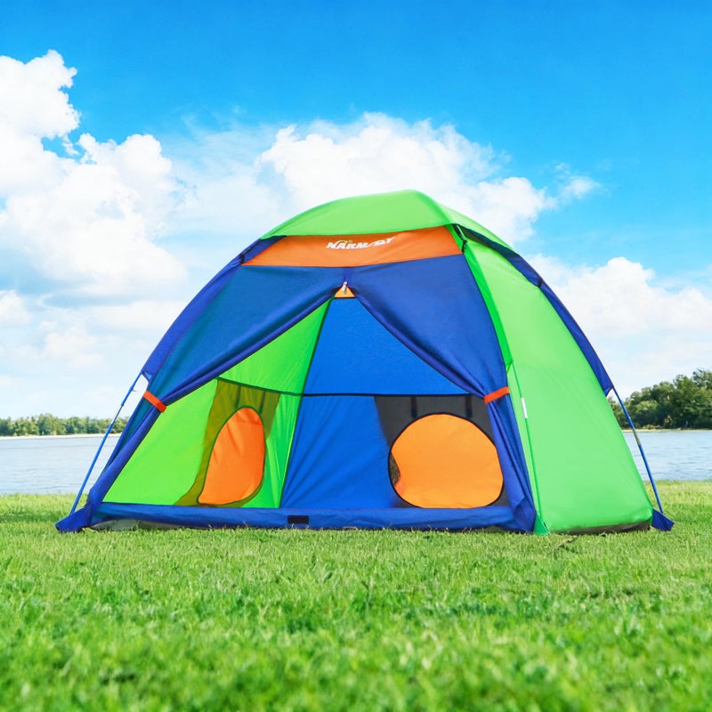 NARMAYÂ® Play Tent Summer Camping Dome Tent for Kids Indoor/Outdoor Fun - 60 x 60 x 44 inch - Image 2