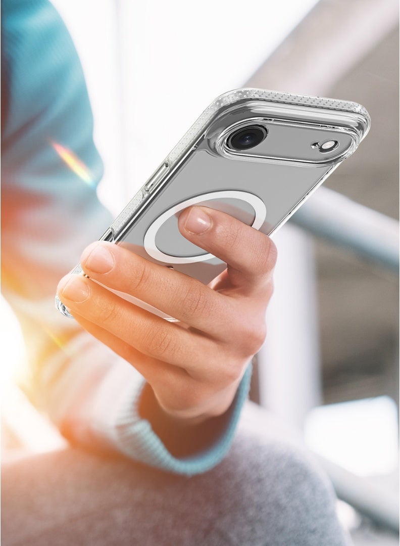 إي دوتس حافظة ايفون 17 اير ماجسيف-غطاء مغناطيسي شفاف ، تي بي يو شفاف نحيف ، حماية من الدرجة العسكرية ، مقاومة للخدش ، مغناطيس قوي ، متوافق مع ماجسيف - Image 5