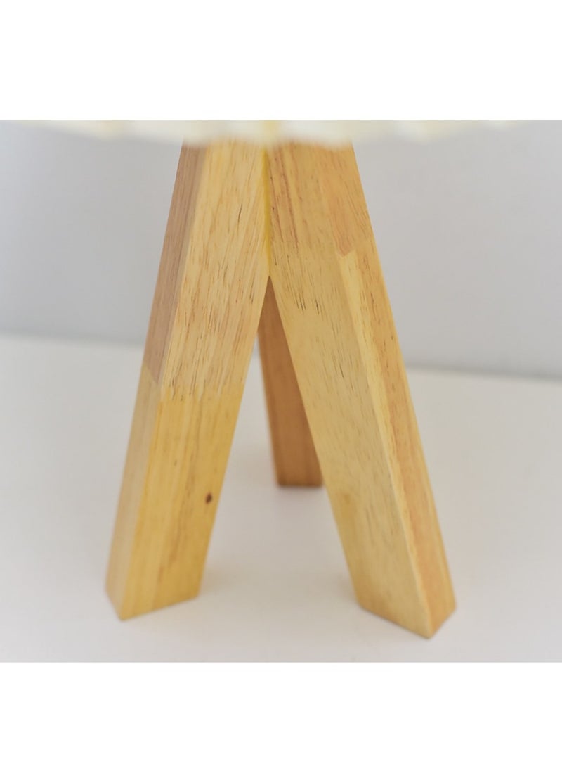 شو وو - نورديك ريترو نمط سطح المكتب لامب بيدروم بيدروم فابريك الجدول مع التحكم عن بعد و adjustable توقيت - Image 1