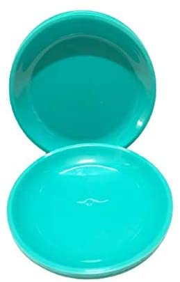 Coolkart Microwave Safe Quarter Plates 6 Pcs Round Sea Green - Image 3