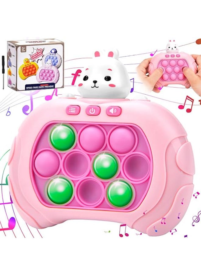 Generic - Quick Push Bubble Game Console Sensory Fidget Toys For Kids, Decompression Advance Puzzle Game Machine, Button Puzzle Pop Light Up Game, Birthday Gifts for Kids 3+ (Kuniklo) - Image 1