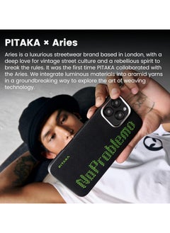 PITAKA for iPhone 16 Pro Case Compatible with MagSafe Thin & Light Case iPhone 16 Pro with a Caseless Feel Glow in the Dark 1500D Aramid Fiber Woven Luminous Tactile Woven Case - No Problemo - pzsku/ZFA87CB43F04E6FF290EDZ/45/_/1728457585/14fadff8-3da0-4610-9545-6112263648d2