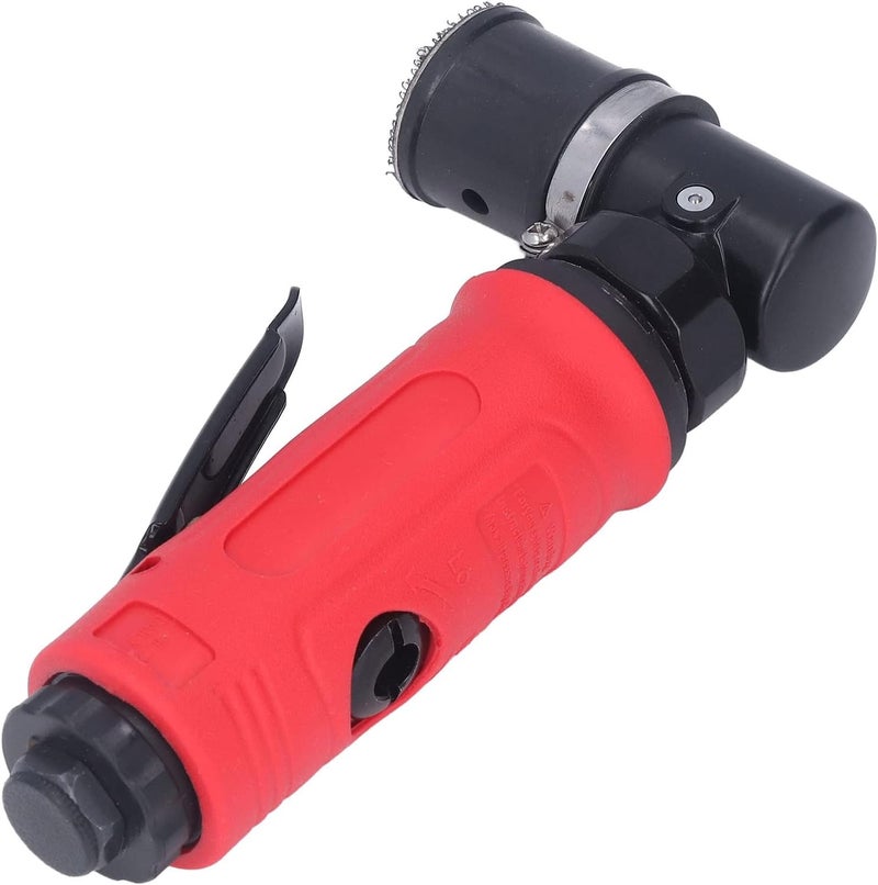Air Die Grinder Industrial Pneumatic Spot Mill 1/4in Inlet 15000RPM High Efficiency Low Noise Zinc Alloy Red Sheath YDE8912B for Metal Wood Car Polishing - Image 3