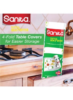 Sanita 20-Sheets Sufra Matiwa Biodegradable 4-Fold Table Cover Multicolour 38.5 x 8 x 8 cm PC31BO3301R11  - Image 2