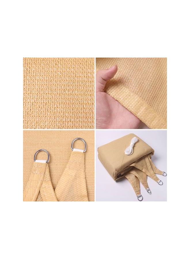 The Bros شراع ظل شمس منحني مستطيل 3م × 5م، قماش قابل للاختراق 160GSM، حجب 95% من الأشعة فوق البنفسجية - مثالي للفناء، الحديقة، البرجولا، الفناء الخلفي، المرافق والأنشطة الخارجية - Image 3