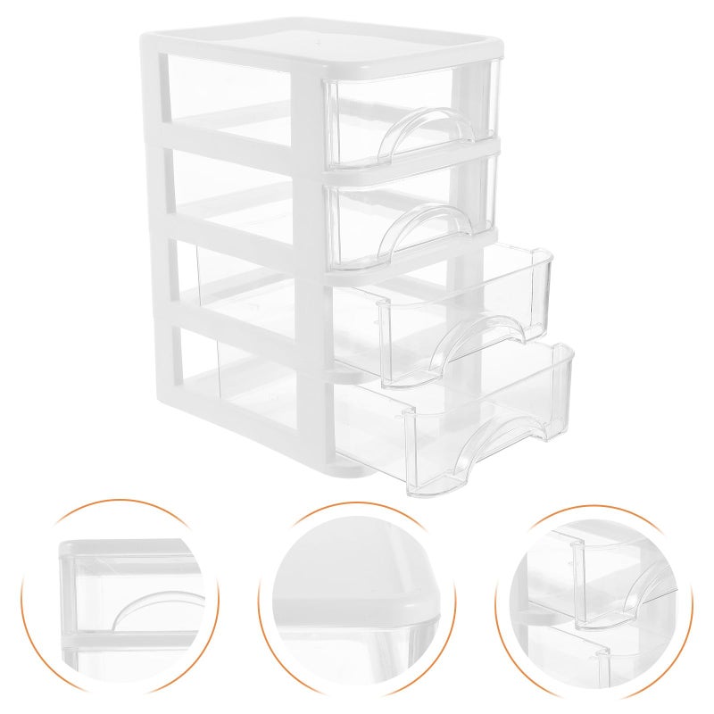4 Layer Desktop Organizer Drawer Storage Box Dustproof Office Supplies Stationery Holder - Image 4