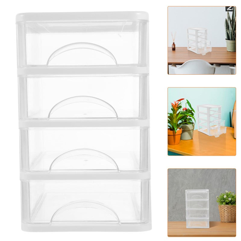 4 Layer Desktop Organizer Drawer Storage Box Dustproof Office Supplies Stationery Holder - Image 5