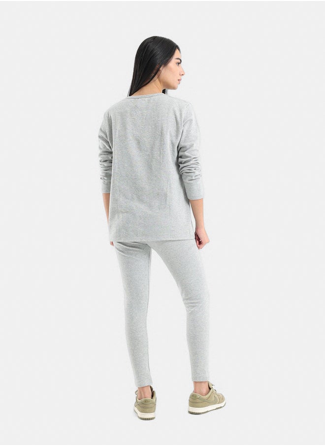 Clue Solid Slim Fit Lounge Set  - Image 3