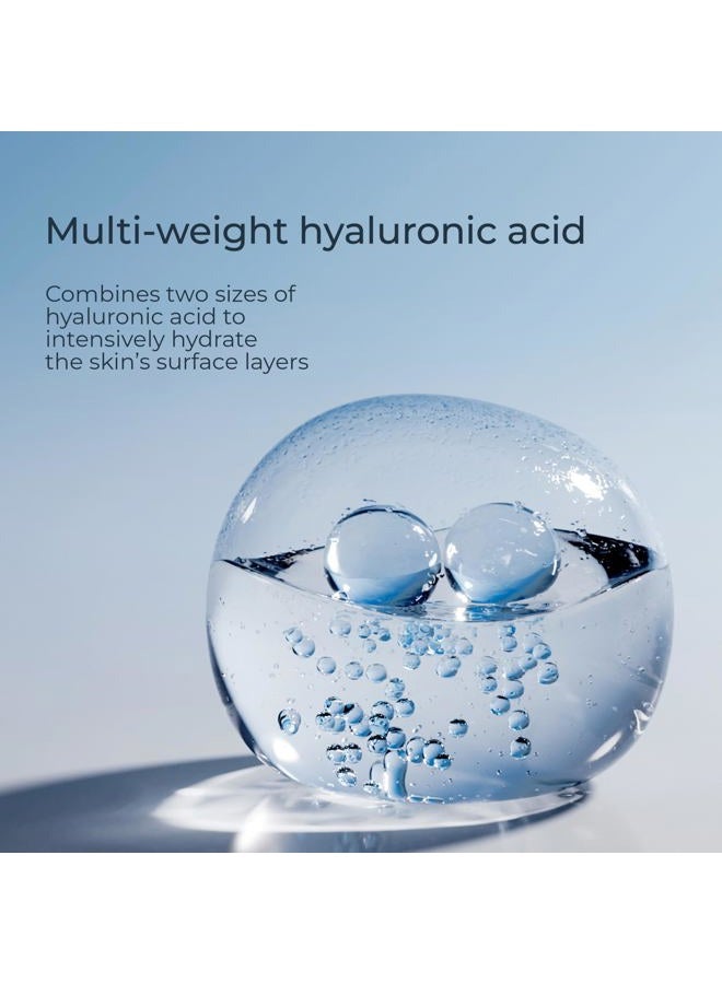 Eucerin Face Immersive Hydration Moisture Boost Face Serum, Ultra-Lightweight Hyaluronic Acid Serum Improves the Look of Fine Lines and Wrinkles, Facial Moisturizer for All Skin Types, 1 Fl Oz Bottle - Image 5