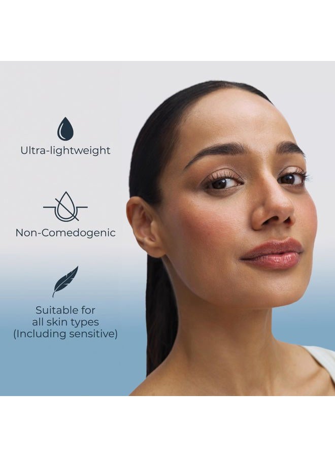 Eucerin Face Immersive Hydration Moisture Boost Face Serum, Ultra-Lightweight Hyaluronic Acid Serum Improves the Look of Fine Lines and Wrinkles, Facial Moisturizer for All Skin Types, 1 Fl Oz Bottle - Image 2